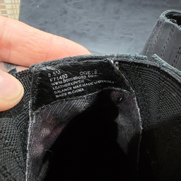 Born Black Ankle Boots - Picture 4 of 6